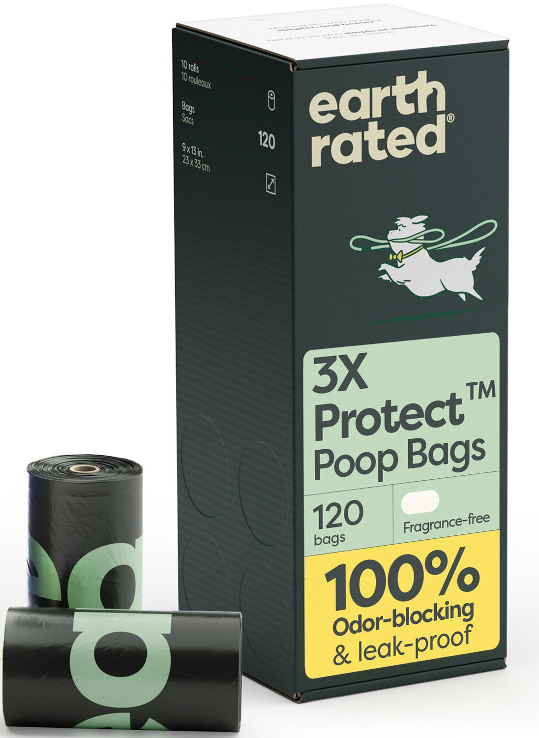 Odor-Blocking Dog Poop Bags Refill Rolls With 3X Protect Technology M1